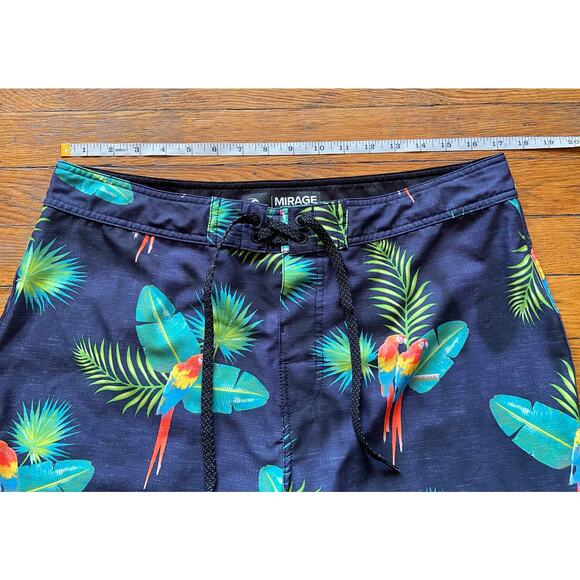 RIPCURL Mirage Navy Tropical Floral Boardshorts sz 34 - Picture 7 of 11